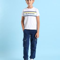 U.S. Polo Assn. Kids Boys Brand Logo Printed T-shirt-picture-41