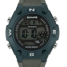 Sonata Men Ocean Series Grey Digital Watch 77033PP01-18