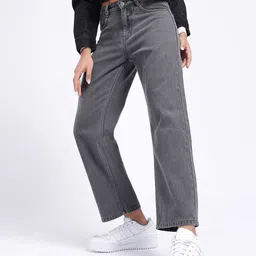 glitchez Women Classic Edge Straight Fit Cropped Jeans-image-91