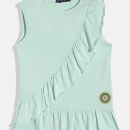 Allen Solly Junior Girls Ruffled Detail Pure Cotton Top-13