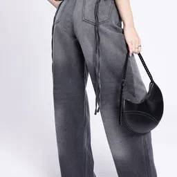 glitchez Women Bow-dacious Baggy High-Rise Jeans-image-30