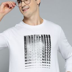 Mast & Harbour Men White & Black Printed Sweatshirt-image-72