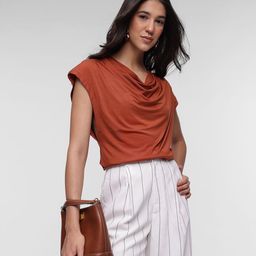 French Connection Cowl Neck Extended Sleeves Top-picture-37