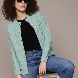 The Roadster Lifestyle Co. Cable Knit Cardigan-37