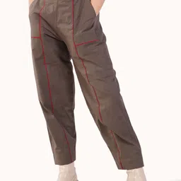 KSHM Unisex Relaxed-Fit Mid Rise Track Pants-picture-9