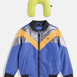 Allen Solly Junior Boys Colourblocked Bomber Jacket-image-73