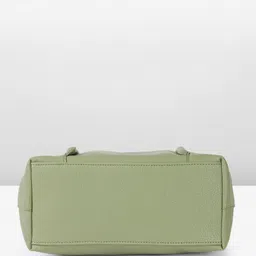 Mast & Harbour Textured Structured Shoulder Bag With Buckle image 5