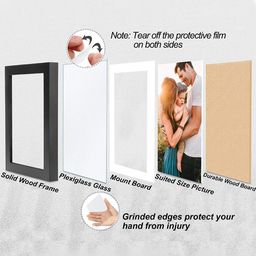 Art Street Set Of 6 White Solid Wall Photo Frames image 3