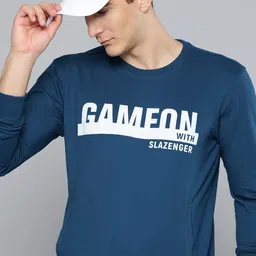 Slazenger Men Blue Printed Sweatshirt-picture-18