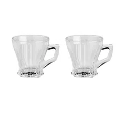 Somil Clear Glass Coffee & Tea Cup / Mug (120 Ml), Enjoy Your Drink in Style, 7.8 X 9.7 X 8 Cm, Pack of 2-image-61