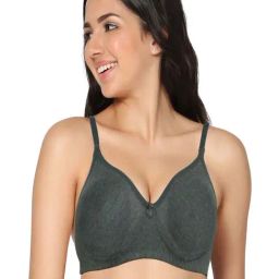 IN CARE Black Cotton T-Shirt Bra-image-39