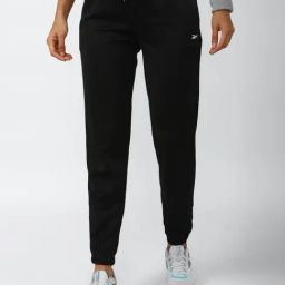 Reebok Coal Black Mid Rise Sports Joggers-picture-14