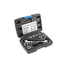 Hogert Technik 14x19 mm Ratchet Ring Spanner with Sockets, HT1R490-48