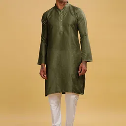 Anouk Men Flared Sleeves Thread Work Kurta-picture-17