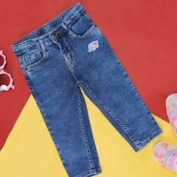 Pantaloons Baby Blue Cotton Applique Jeans-image-33