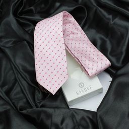 KOVOVE Men Pink Checked Broad Tie-image-98