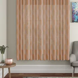 HOSTA HOMES Brown Set of 4 Floral Window Curtain-image-55