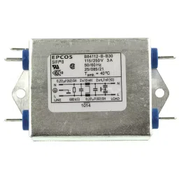 Epcos B84112B Series Chassis Mount RFI Filter 3 Amp Current Rating 250 V AC 1 Phase 70 mm Length, B84112B0000B030 image 3