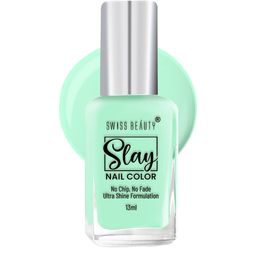 SWISS BEAUTY Quick Dry Slay Nail Polish with Ultra Shine Formula 13 ml - Pista 06-picture-23