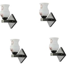 1ST TIME Brown & White Solid Glass Traditional Cylinder Wall Lamps Wall Lamps-picture-31