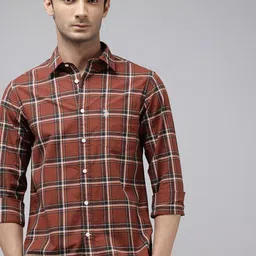 U.S. Polo Assn. Tailored Fit Pure Cotton Tartan Checks Casual Shirt-picture-48