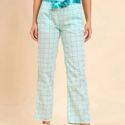 Sweet Dreams Sky Blue Cotton Check Pyjamas-picture-44