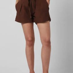 Van Heusen Brown Cotton Shorts-image-77
