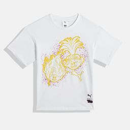Puma x Trolls Boys Graphic Print Knitted Pure Cotton Relaxed Fit T-shirt-picture-5
