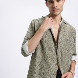 UNRL Printed Relaxed Shirt-image-56