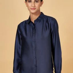 Annabelle by Pantaloons Navy Regular Fit Shirt-picture-28