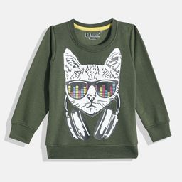 Eteenz Girls Graphic Printed Round-Neck Premium Cotton Sweatshirt-image-83