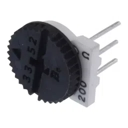 Bourns TRIMMER POTENTIOMETER, 200 OHM 1TURN THROUGH HOLE Model No - 3352T-1-201LF-picture-22