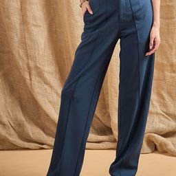 SASSAFRAS worklyf Women Straight Fit High-Rise Pleated Trousers-image-78