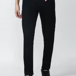 Peter England Jeans Black Cotton Slim Fit Jeans-picture-21