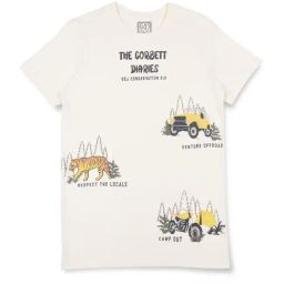 Gini & Jony Kids Off White Printed T-Shirt-image-94