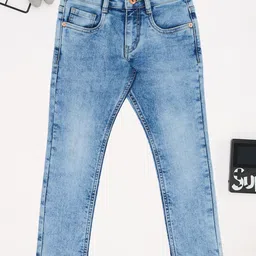 Pantaloons Junior Boys Regular Fit Mid-Rise Heavy Fade Jeans-image-67