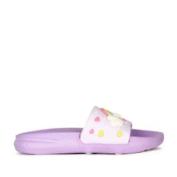 Bubblegummers by Bata Kids Grey & Purple Casual Slides-image-62