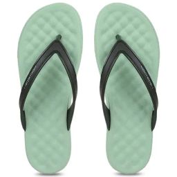 Carlton London Women's Pista Green Flip Flops-picture-40
