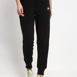 Rute Women Black Solid Slim-Fit Joggers-58