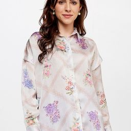 AND Women Cream-Coloured Floral Semi Sheer Printed Casual Shirt-20