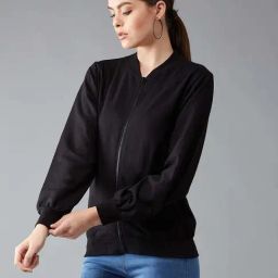 DOLCE CRUDO Black Cotton Jacket-image-69