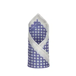 Louis Philippe Men Blue & White Printed Pocket Square-picture-30