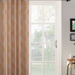 HOSTA HOMES Cream-Coloured & Beige Floral Long Door Curtain-image-8