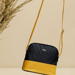 Exotic Colourblocked Structured Sling Bag-7