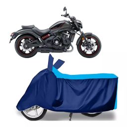 Auto Pearl Two Wheeler Cover for Kawasaki Vulcan S - Cyan, Blue-image-54