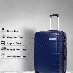 Luggero Set Of 3 Textured Trolley Suitcase image 4