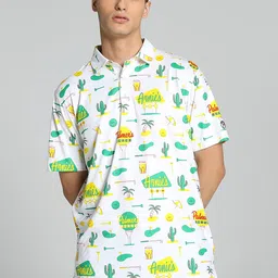 Puma Conversational Printed Polo Collar Drycell T-shirt-image-34
