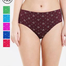 Bodycare Women Pack Of 6 Assorted Printed Hipster Briefs 3700D-6PCS-picture-51