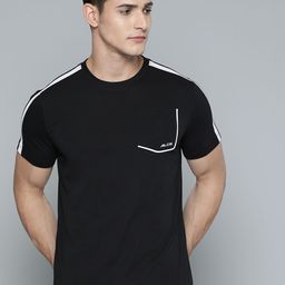 Alcis Men Black Pocket Detailing T-shirt-image-47
