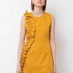 DODO & MOA Mustard Sheath Dress-picture-16
